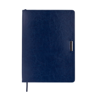 Тижневик Buromax недатований SALERNO, L2U, A4, синій, штуч.шкіра, 336 сторінок (BM.20990-02)