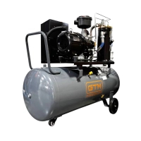 Компресор GTM гвинтовий, ресивер 200л, 680л/хв, 5.5kW, 8бар, 380V, інвертор (DLG5.5V/inv)