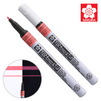 Маркер Sakura Pen-Touch Червоний, флуоресцентний, тонкий (FINE) 1мм (084511322721)