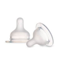 Соска Canpol babies силіконова до пляшечки S-Shape XL (змішана) 2 шт (59/894)