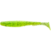 Силікон рибальський FishUP U-Shad 2.5" 055 - Chartreuse/Black (9шт/уп) (1862.02.93)