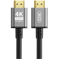 Кабель мультимедійний HDMI M to HDMI M 3.0m V2.0 black XO (GB017A-HDMI.tranish)