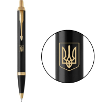 Ручка кулькова Parker IM Black GT BP Герб України (22032_T005y)