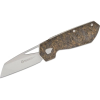 Ніж Maserin W2, M390, fat carbon, чорно-золотистий (371/G)