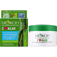 Гель для обличчя Біокон I Love Aloe Гіалуроновий Зволоження та свіжість 50 мл (4823110302262)