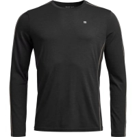 Термокофта Ortovox 185 Rock'n'Wool Long Sleeve Mns black raven - L - чорний (025.001.1287)