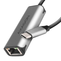 Перехідник USB-C to RJ45 Ethernet 2500Mbps gray AXAGON (ADE-25RC)