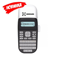 Принтер етикеток UKRMARK E110LT, Bluetooth, QR та штрих-коди, сумісний з картриджами DYMO LT (900450)