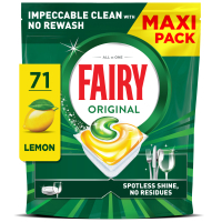 Таблетки для посудомийних машин Fairy Все-в-1 Original Лимон 71 шт. (8700216237420)