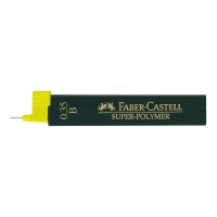 Грифель для механічного олівця Faber-Castell Super-Polymer В (діаметр 0,35 мм), 12 штук в пеналі (6053)