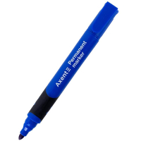 Маркер Axent Permanent Comfort Grip 2542-A, 2 мм круглий синій (2542-02-A)