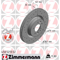 Гальмівний диск ZIMMERMANN 450.5213.52