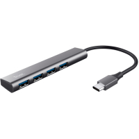 Концентратор Halyx Type-C to 4-Port USB-A 3.2 Grey Trust (24948_TRUST)