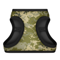 Шлея для собак WAUDOG Clothes з QR паспортом "Мілітарі" XS1 (220-4026)