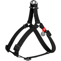 Шлея для собак WAUDOG Waterproof з QR-паспортом XS Ш 15 мм Д 30-39 см чорна (27631)