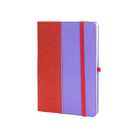Книга записна Optima А5 COMBI-17, тверда обкладинка, гумка,лінія (O20125-17)