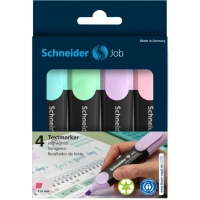 Набір маркерів Schneider JOB текстових 150, 4 пастельні кольори в блістері (S115098)