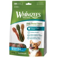 Ласощі для собак Whimzees Toothbrush S 24 шт (8718627750667)