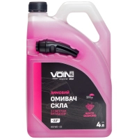 Омивач автомобільний VOIN -22 White Diamond з ефектом антидощу 4л (VOIN W5 WD -22)