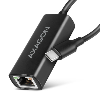Перехідник USB-C to RJ45 Ethernet 1000Mbps black AXAGON (ADE-ARC)