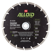 Круг відрізний Alloid Pro, алмазний, Deep Cutting, 230мм (DS-18230)