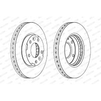 Гальмівний диск FERODO DDF1629