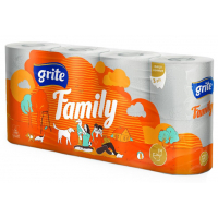 Туалетний папір Grite Family 3 шари 8 рулонів (4770023481013)