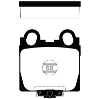 Гальмівні колодки HI-Q SP1554