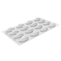 Форма для випікання Silikomart Cacao 50х28 h 19 мм (16 х 12,5 мл) (CACAO XS 12)