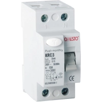 Диференційне реле (ПЗВ) ONESTO 1п+N 40А RCD 30mA, тип AC (KRC3) (0310.)