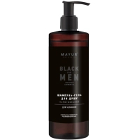 Гель для душу Mayur Black For Men 3 в 1 Парфумований для чоловіків 500 мл (4820230955002)