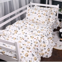 Постільна білизна MirSon 014 Lion Фланель 2x143x210 Сімейний (2200009655104)