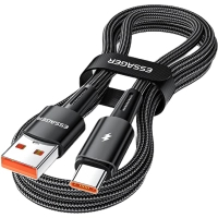 Дата кабель USB 2.0 AM to USB-C 1.0m 120W black Essager (EXC120-CG01-P)