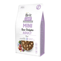 Сухий корм для собак Brit Care Mini Raw Delights Beef для малих порід 2 кг (8595602571307)
