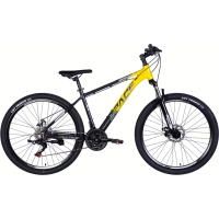 Велосипед Space 27.5" PHAETON DD FR рама-17" AL 2026 сіро-жовтий (OPS-SP-27.5-084)