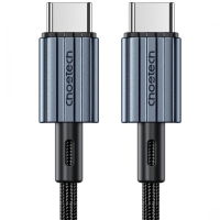 Дата кабель USB-C to USB-C 1.2m 60W braided black Choetech (XCC-1014)