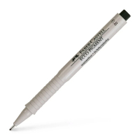 Лайнер Faber-Castell ручка капілярна для графічних робіт Ecco Pigment, діаметр 0,8 мм, колір чорний (16786)