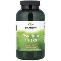 Вітамінно-мінеральний комплекс Swanson Лушпиння насіння подорожника, 610 мг, Psyllium Husks, 300 веганських до (SWV11077)