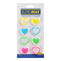 Магніт Buromax набір LOVE, 8 шт 30 мм (BM.0047)