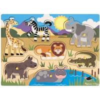 Розвиваюча іграшка Melissa&Doug рамка-вкладиш Сафарі (MD19054)