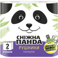 Паперові рушники Сніжна Панда 2 шари 2 рулони (4823019007978)