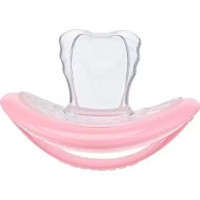 Пустушка Curaprox + контейнер для зберігання 7-18 міс. рожева (Babysoother pink size 1)