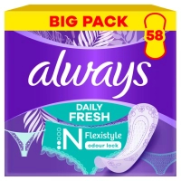 Щоденні прокладки Always Daily Fresh Normal Flexistyle 58 шт. (8700216461757/8001841230658)