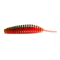 Силікон рибальський FishUP Tanta 2.5" 205 - Watermelon/Orange (8шт/уп) (1864.14.52)