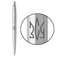 Ручка кулькова Parker JOTTER 17 UKRAINE SS CT BP Трезубец ЗСУ (глад.) (16132_T039t)