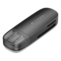 Зчитувач флеш-карт Vention USB 3.0 to SD+TF Black Dual Drive Letter (CLGB0)