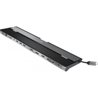 Порт-реплікатор J5create Dock-Station USB-C 10-in-1 (HDMI/PD/USB-A/USB-C/LAN/картридер/audio) (JCD543-N)