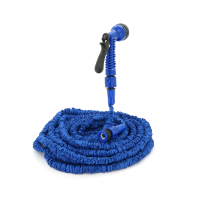 Шланг для поливу Voltronic 10-30м/100ft + розпилювач, насадка на кран, Blue/Green, Box (Garden hose 10-30)