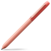 Ручка кулькова Faber-Castell поворотна серії AVORI Inner Fire, колір корпусу рожевий, синя М (0,7 мм) (33065)