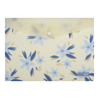 Папка - конверт Buromax А4 на кнопці, MYOSOTIS ARABESKI, напівпрозора, маренго (BM.3943-53)